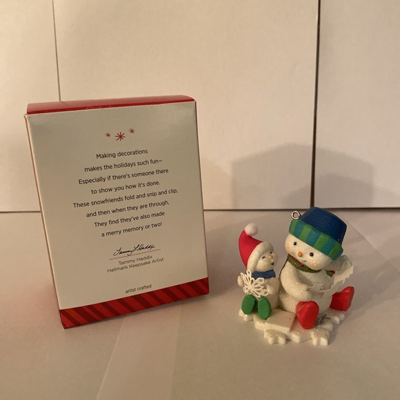 Christmas Hallmark Keepsake Snip N Clip Fun Making Memories Snowmen Baby 2014 - Picture 2 of 3